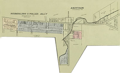 Map of the Brittain Ohio